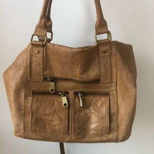 Large Topshop Genuine Leather Tote